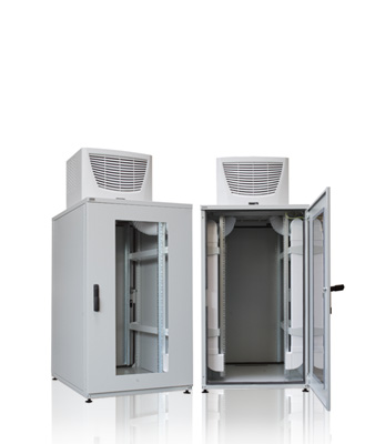 19" Klimaschrank 25 HE mit Dachklimagerät 1200 W, 800x1000x1200+415, Klimaschränke