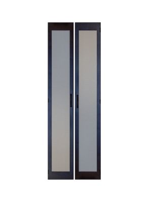 RZ Pro vertikal vertikal 2-geteilte Flügel-Tür aus Hexagon-Lochblech mit Dreipunkt-Verriegelung und Drehhebelgriff 800x2000 (BxH), Flügeltür Hexagon Lochblech