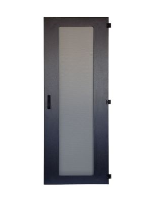 RZ Pro Belüftete Hexagon-Lochblech-Tür mit Dreipunkt-Verriegelung und Drehhebelgriff 800x2000 (BxH), Hexagon Lochblechtür